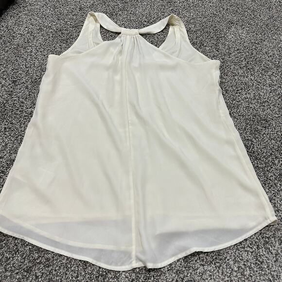 BANANA REPUBLIC Cream Halter Blouse Top, Size Small - Picture 2 of 8